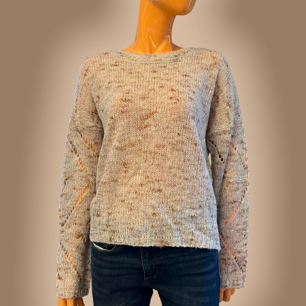 MOON & MADISON Slubby Knit Crew Neck Sweater